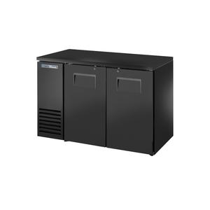 True 48in Two-Section Black Coated Reach-In Back Bar Cooler - TBB24-48-2S-Z1-BST-B-1 