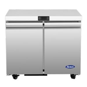 Atosa 36" Stainless Steel Solid 2 Door Undercounter Refrigerator - AUF36GR-SD