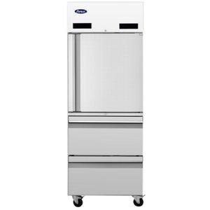 Atosa 29" Stainless Steel Dual-Temp Reach-In Refrigerator - MBF8020GR-DWR