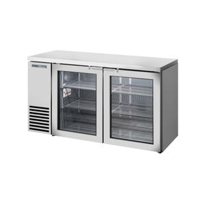 True 60in Two-Section Stainless Steel Reach-In Back Bar Cooler - TBB24-60-2G-Z1-SFT-S-1 