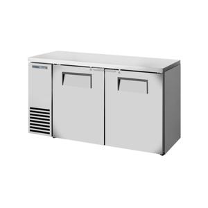 True 60in Two-Section Stainless Steel Reach-In Back Bar Cooler - TBB24-60-2S-Z1-SFT-S-1 