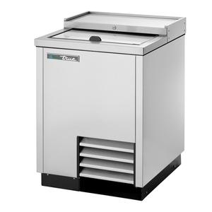True 24.5in Flat Top Bottle Cooler with Stainless Steel Exterior - TD-24-7-S-HC 