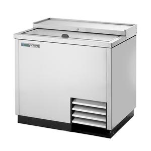 True 36.75in Flat Top Bottle Cooler with Stainless Steel Exterior - TD-36-12-S-HC 