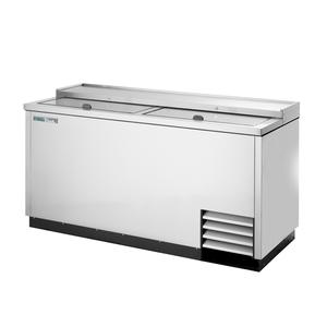 True 65in Flat Top Bottle Cooler with Stainless Steel Exterior - TD-65-24-S-HC 