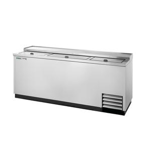 True 80in Flat Top Bottle Cooler with Stainless Steel Exterior - TD-80-30-S-HC 