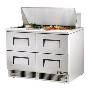 True 48" Refrigerated 18 Pan Sandwich/Salad Table w/ 4 Drawers - TFP-48-18M-D-4
