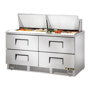 True 64" Refrigerated 24 Pan Sandwich/Salad Table w/ 4 Drawers - TFP-64-24M-D-4