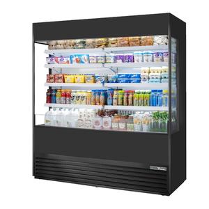 True 72" Black Vinyl Vertical Air Curtain Merchandiser - TOAM-72GS-HC~NSL01