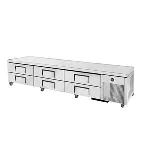 True 110" Stainless Steel (6) Drawer Refrigerated Chef Base - TRCB-110-HC