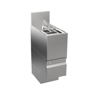 Krowne 12" Wide Underbar Tool Caddy With Glass Rinser - AL24-TC12