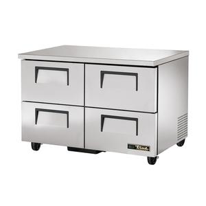 True 48" Stainless Steel 4 Drawer Undercounter Freezer - TUC-48F-D-4-HC