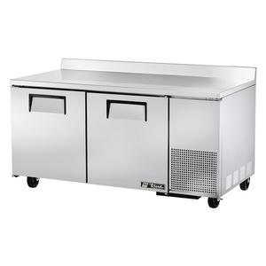 True 67in Stainless Steel Two Section Deep Work Top Freezer - TWT-67F-HC 