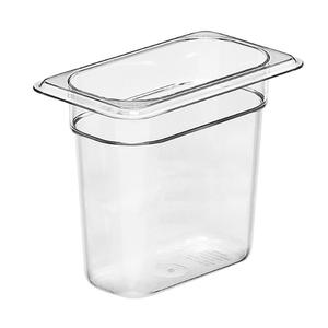 Cambro Camwear 1/9 Size 4in Deep Polycarbonate Food Pan - 96PCW135