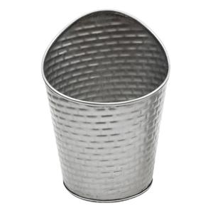 TableCraft GTSS375 Brickhouse™ Stainless Steel 10 oz. Angled Fry Cup - 1 Doz