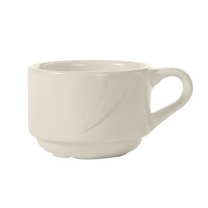 Tuxton China Inc San Marino 3oz Ceramic Pearl White A.D. Cup - 3dz - ASU-081 