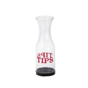 TableCraft Plastic 3.5" dia. Tip Carafe w/ Twist-Off Bottom - 1 Doz - 812
