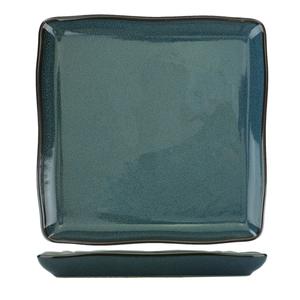 International Tableware, Inc Luna 7" x 7" Midnight Blue Stoneware Square Plate - 2 Doz - LU-77-MI