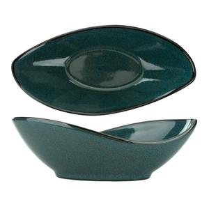 International Tableware, Inc LU-44-MI Luna 14 oz. Midnight Blue Stoneware Bowl - 1 Doz