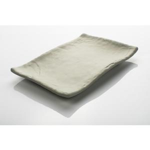 GET Endure Sandstone Melamine 8.25" x 5.75" Platter - 2 Doz - 15005063008
