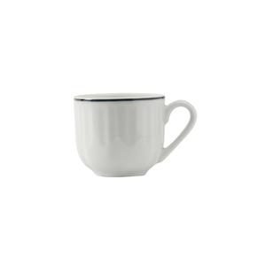 Tuxton China Inc Charleston 3oz Blue/Porcelain White Ceramic Cup - 3dz - SBF-030 