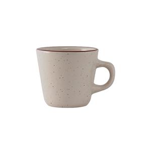 Tuxton China Inc Bahamas 7oz Amr White/Eggshell with Brown Speckle Cup - 3dz - TBS-001 