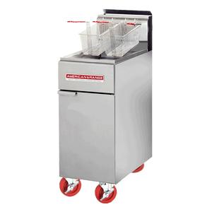 American Range High Efficiency 50 lbs. Gas Fryer w/ Millivolt Pilot System - AF-50HE