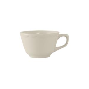 Tuxton China Inc Shell 7oz American White/Eggshell Ceramic Cup - 3dz - TSC-001 