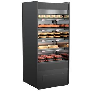 Structural Concepts Oasis 24.75" Black Self-Service Heated Merchandiser - B2432H