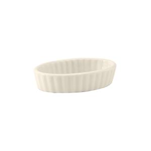 Tuxton China Inc DuraTux 3oz Eggshell Ceramic Crème Brule Dish - 2dz - BEK-0306 