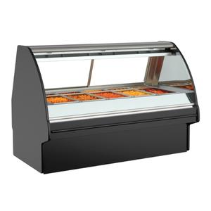 Structural Concepts Fusion 48.75"Stainless Steel Floor Model Heated Display Case - GMS4H 