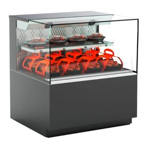 Structural Concepts Reveal 35.75in Powder Coated Heated Self-Service Display Case - NR3640HSSV 