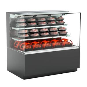 Structural Concepts Reveal 35.75in Powder Coated Heated Self-Service Display Case - NR3647HSSV 