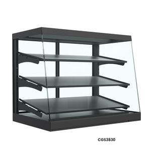 Structural Concepts Impulse 28" Black Countertop Self-Service Dry Display Case - CGS2830