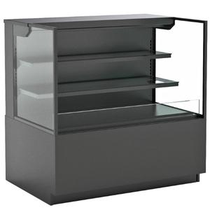 Structural Concepts Reveal 48in Black Exterior Dry Display Case with Solid Rear - NR4847DSSV 