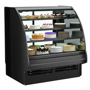 Structural Concepts Fusion 63in x 43in Refrigerated Display Case with 3 Shelves - GHS552RLB-CURVED 