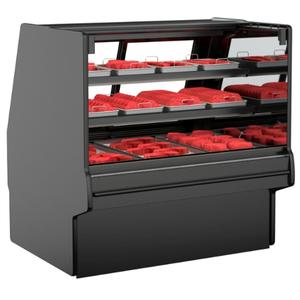 Structural Concepts Fusion 121" x 43" Powder Coated Refrigerated Deli Case - GMDSV10R REMOTE