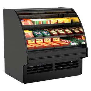 Structural Concepts Fusion 146.25" Refrigerated Self-Service Curved Merchandiser - GMSS1252R