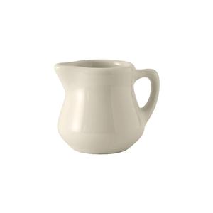 Tuxton China Inc TuxCare 3-1/2oz American White/Eggshell Creamer - 1dz - BER-035 