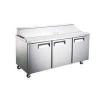 Peach Foodservice 71" Sandwich Prep Table w/ (18) Pan Capacity - PST-72