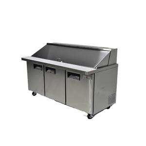 Peach Foodservice 71" Wide 30 Pan Mega Top Sandwich Salad Prep Table - PST-72M