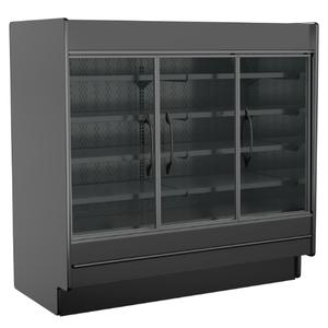 Structural Concepts Fusion 74.25"W x 78.5"H Black Refrigerated Display Case - MD678DR