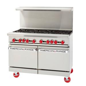 American Range 48" Gas 2 Burner Range w/ 36" Left Side Manual Griddle - AR-36G-2B-DSB