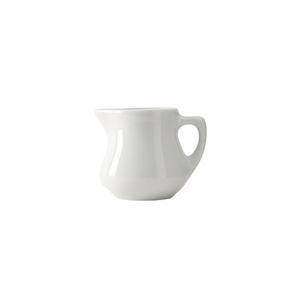 Tuxton China Inc Duratux 3-1/2oz Porcelain White Creamer with Handle - 1dz - BPR-035 