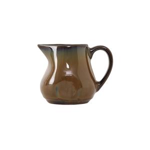 Tuxton China Inc Artisan 4oz Mojave Ceramic Creamer with Handle - 1dz - GAJ-100 