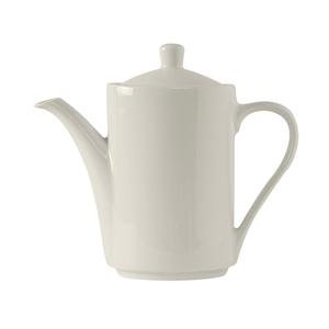 Tuxton China Inc Modena 11oz Pearl White Ceramic Coffee Pot - 6 per Case - AMU-101 
