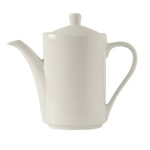 Tuxton China Inc Modena 21 oz. Pearl White Ceramic Coffee Pot - 6 per Case - AMU-102