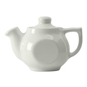 Tuxton China Inc TuxCare 10oz White Ceramic Teapot with Lid - 1dz - BWT-10A 