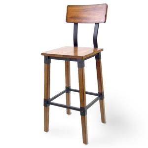 Just Chair Manufaturing CITYStyle Rustic Solid Wood Back & Seat Barstool - M91230 