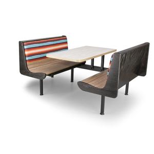 Just Chair Manufaturing Contour Premium 59in Welded Steel Black Table Wall Unit - CPREM-1TU-WS-59 