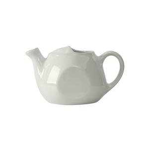 Tuxton China Inc DuraTux 16oz White Ceramic Teapot Without Lid - 1dz - BWT-1601 
